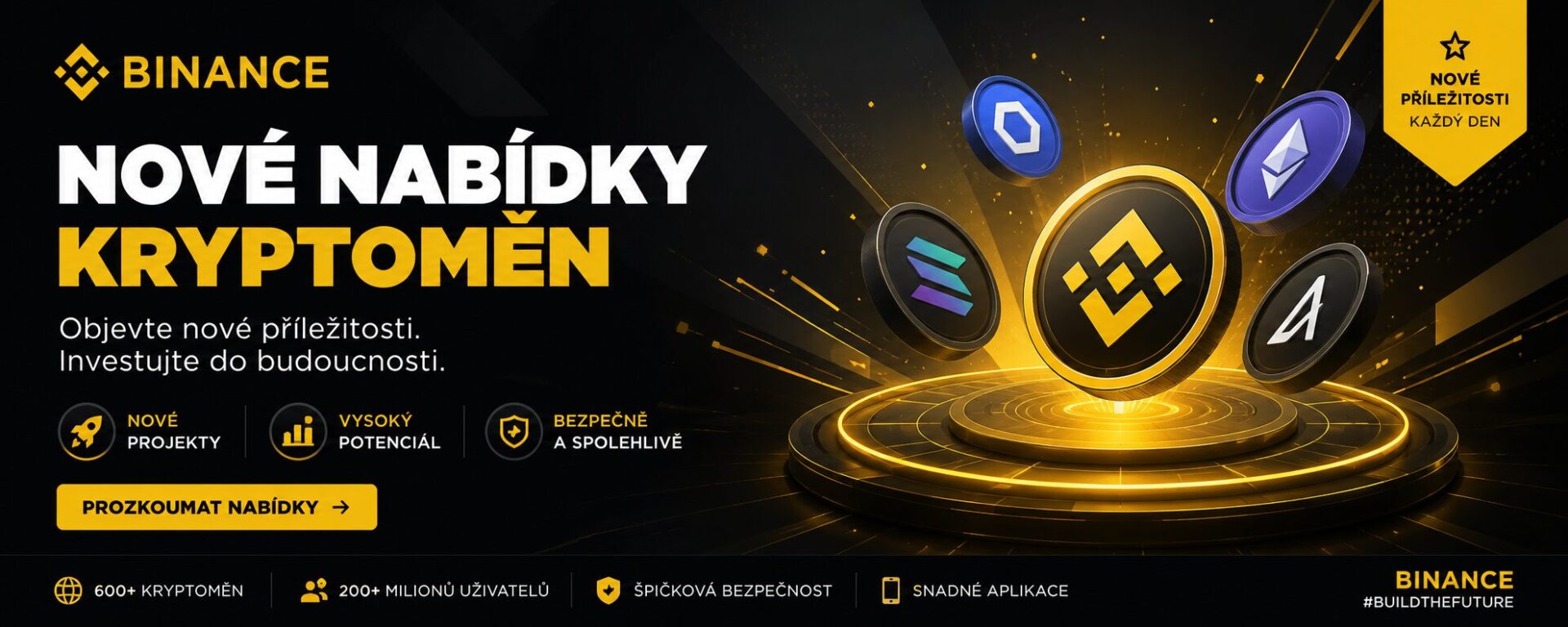 Binance nabídky kryptoměn